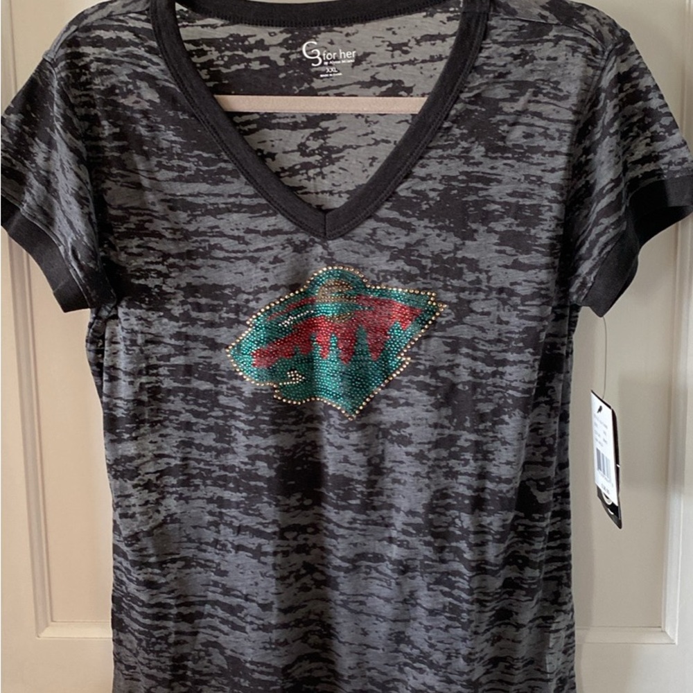 Minnesota Wild GIII for Her Tee Shirt Women’s SZ XXL NWT